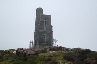 Scaffolding going up